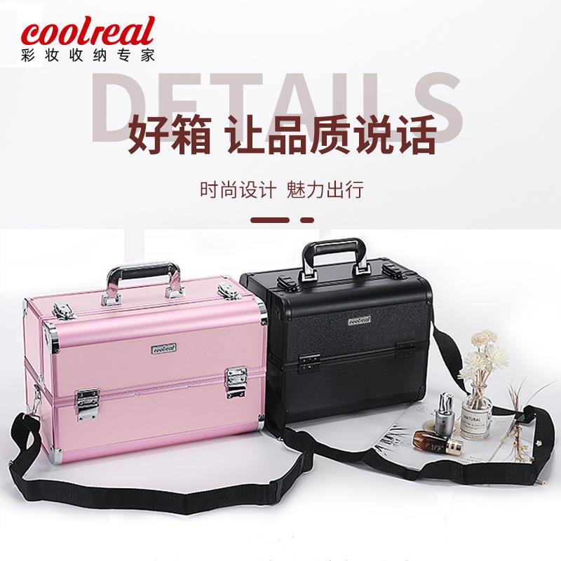 专业跟妆师化妆箱大容量化妆品收纳盒上门美甲美睫纹绣工具箱大号