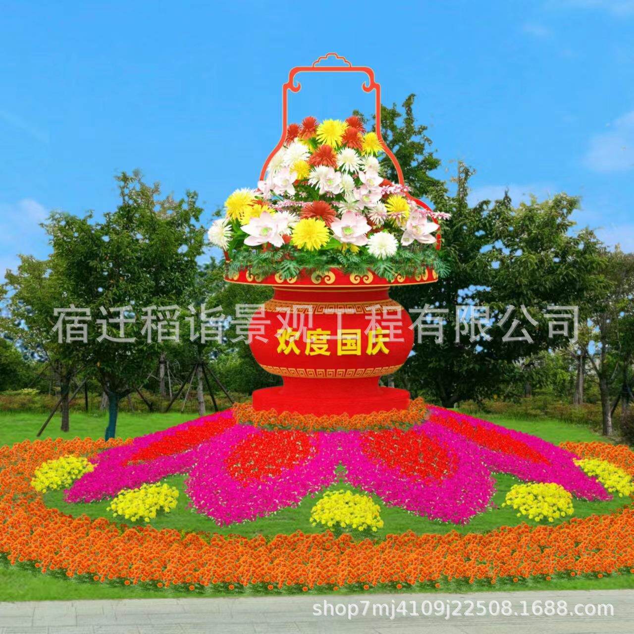 绿雕工艺品大型仿真绿雕卡通人物稻草人工艺品植物雕塑公园摆件