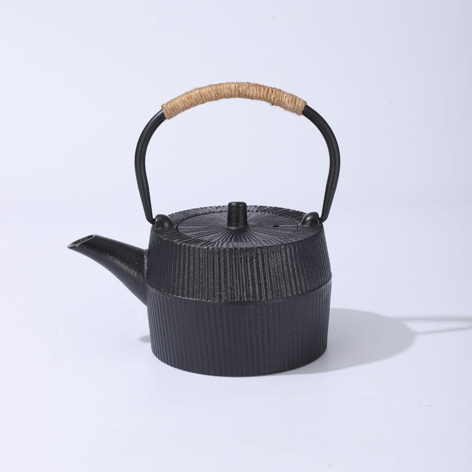 生铁铸铁茶壶烧水壶泡茶壶家用围炉煮茶铸铁壶温茶炉茶具套装礼品