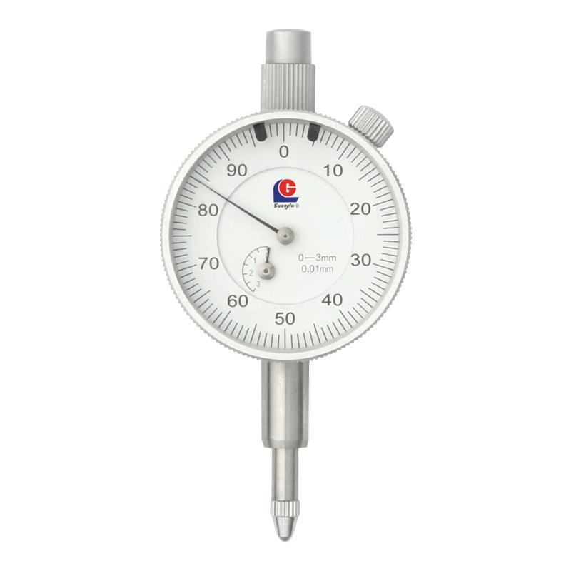 桂林广陆机械百分表0-10mm 321-123-4D防震机械指示表现货