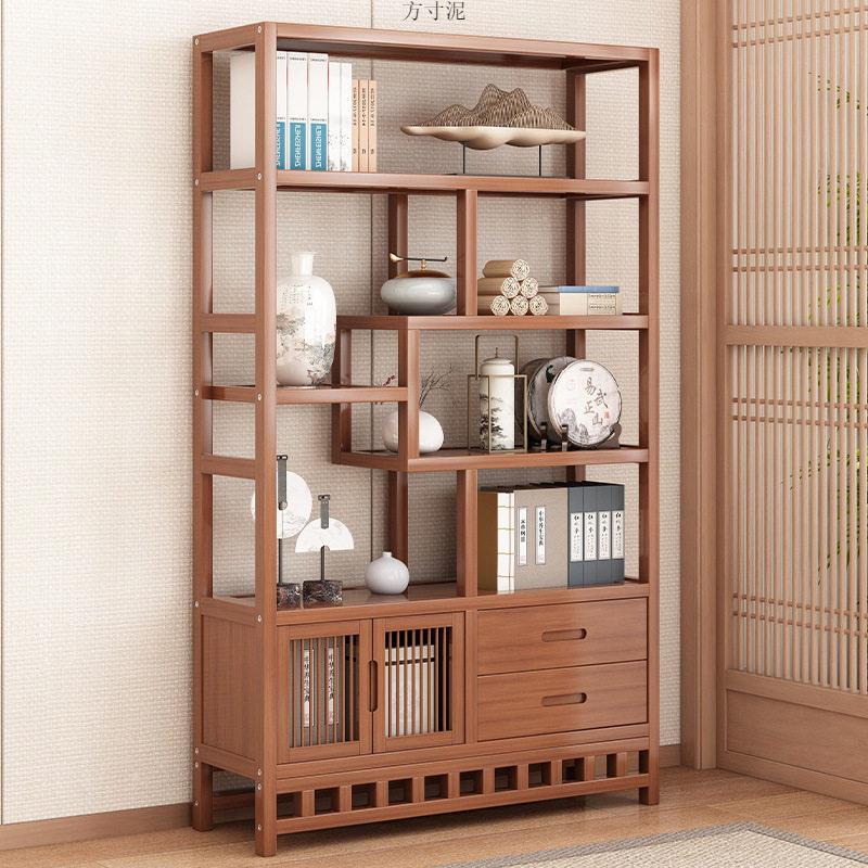博古架多阁茶叶展示柜包邮客厅新中式置物架古摆件柜书架收纳厂