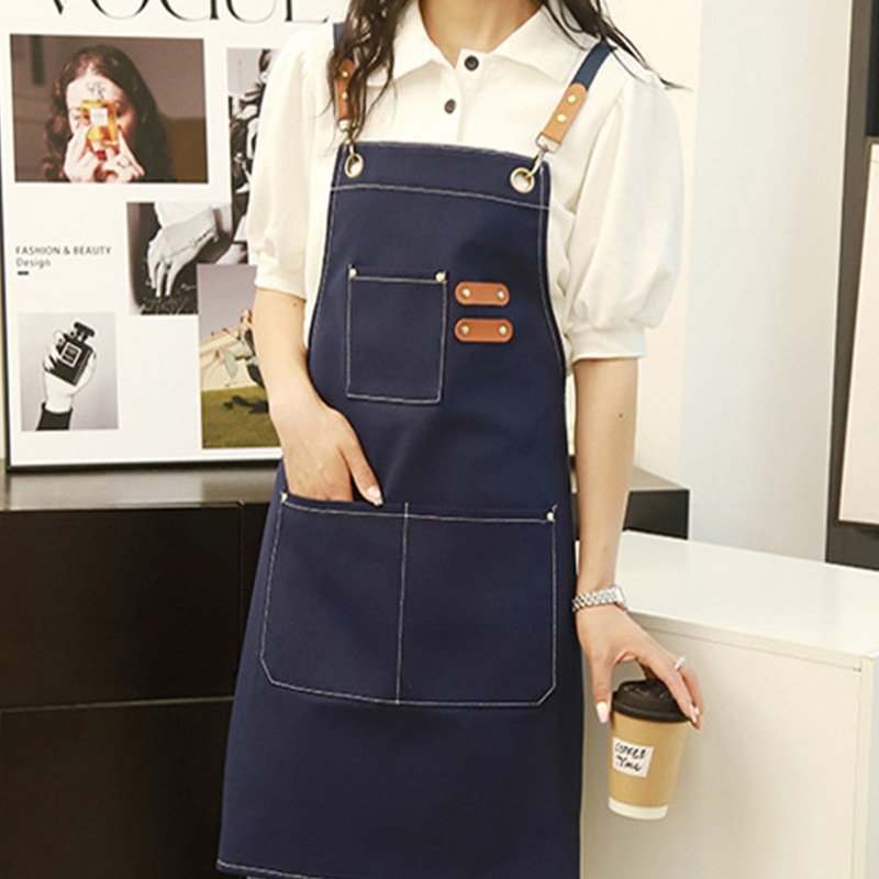 日韩涂鸦家用加厚纯色帆布手工DIY围裙店员宝妈厨房做饭园艺围裙,家庭/个人清洁工具,围裙套装,淘宝优惠券,粉丝福利购,淘宝优惠卷