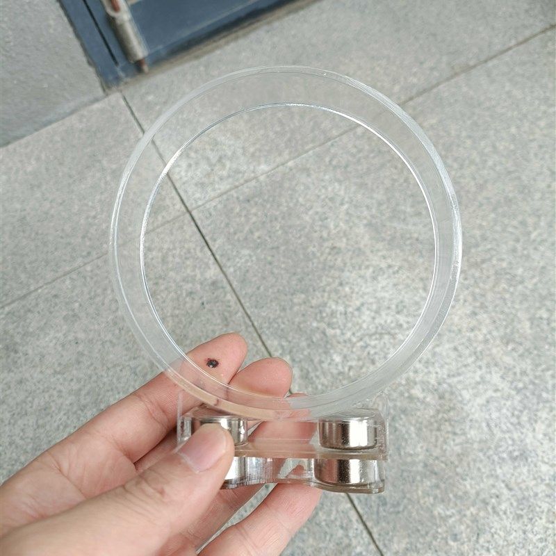 磁吸喂食圈防扩散投食圈 有缸盖的鱼缸 孔雀鱼鹦鹉鱼热带灯鱼斗鱼