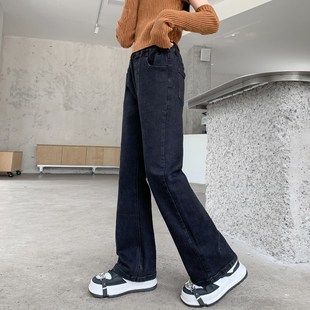 女童牛仔裤春秋款儿童大童秋季长裤女孩直筒修身裤子12岁洋气秋装