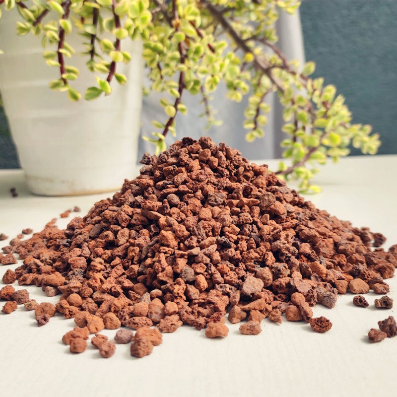 火山石颗粒鱼缸底石造景兰花专用疏松透气纯天然花盆铺面多肉园艺