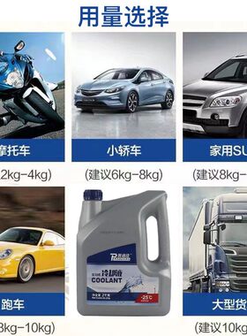 盖茨普洛佳防冻液汽车冷却液红色绿色发动机水箱宝冷冻液零下40度