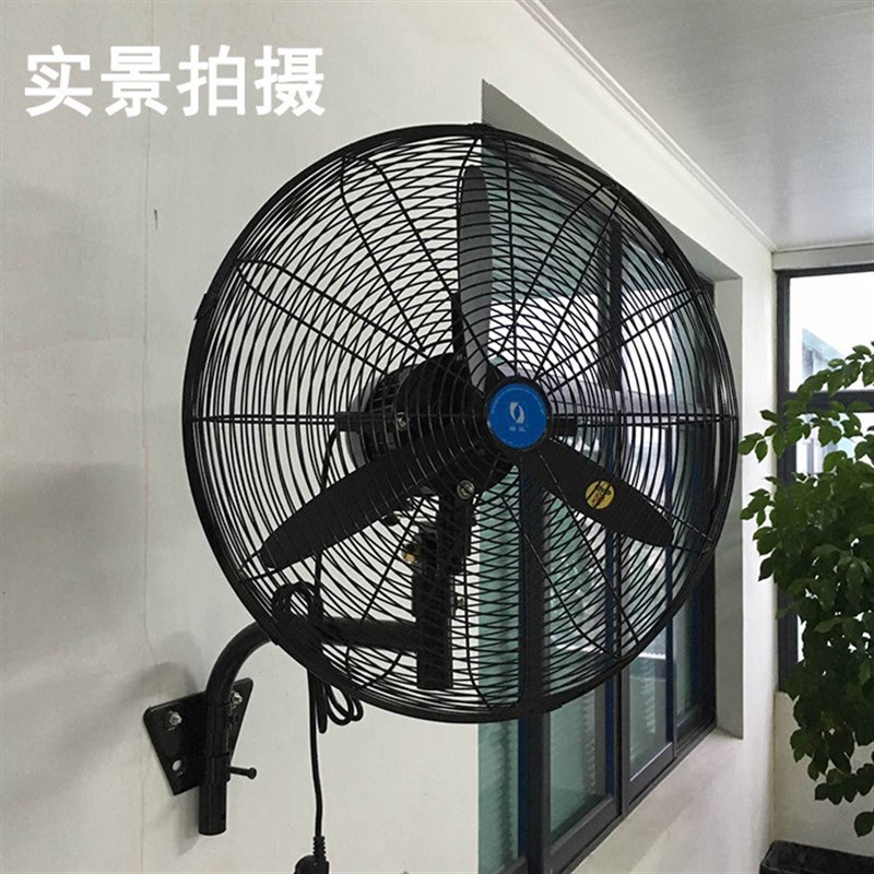 绿益工业风扇落地挂壁扇500/650虎威牛角扇FS750纯铜工厂烧烤风扇