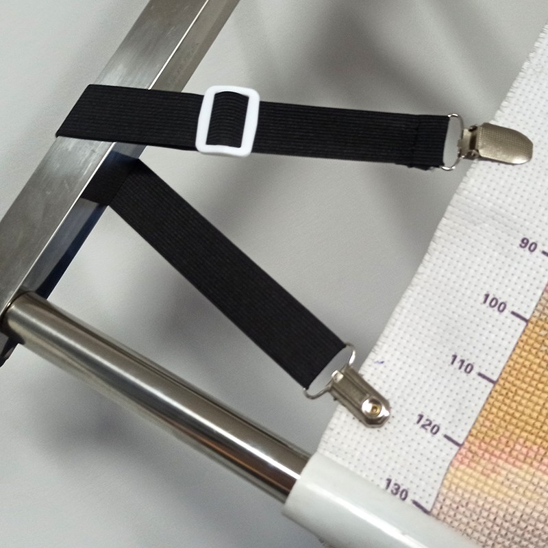 十字绣架绷带夹绷布夹子可调节固定伸缩绣布绣框绷布4个装