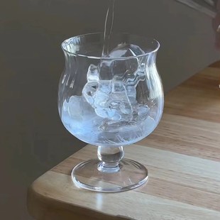 高颜值灯笼鸡尾酒杯微醺果酒杯白兰地杯红酒杯高脚杯玻璃杯冷饮杯
