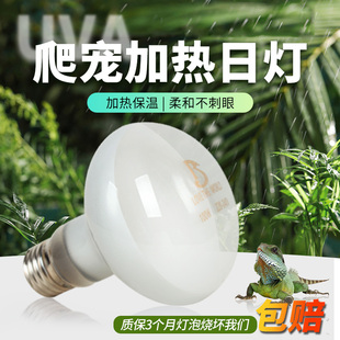 乌龟晒背灯龟房加热灯陆龟太阳灯泡蜥蜴保温灯uva灯守宫爬宠水龟