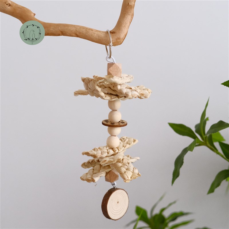 小型鹦鹉玩具益智啃咬玩具玉米皮啃咬玩具鸟用品磨嘴用品牡丹玄凤