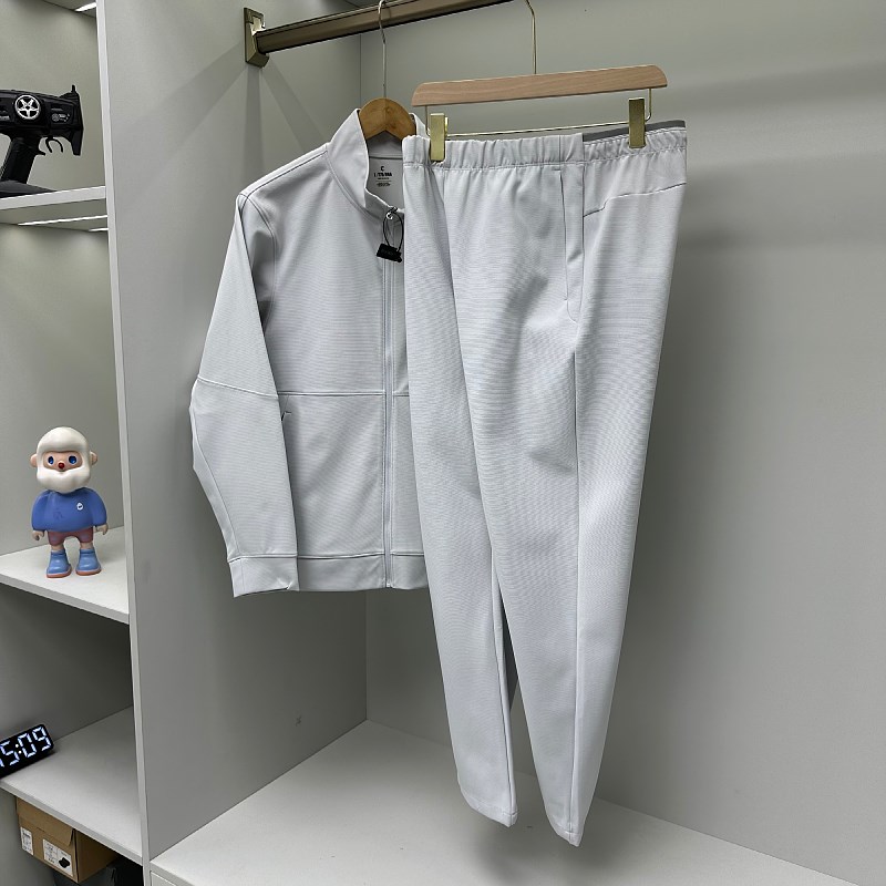 牛货!线下899!春秋季男士透气高端立裁休闲裤外套套装潮