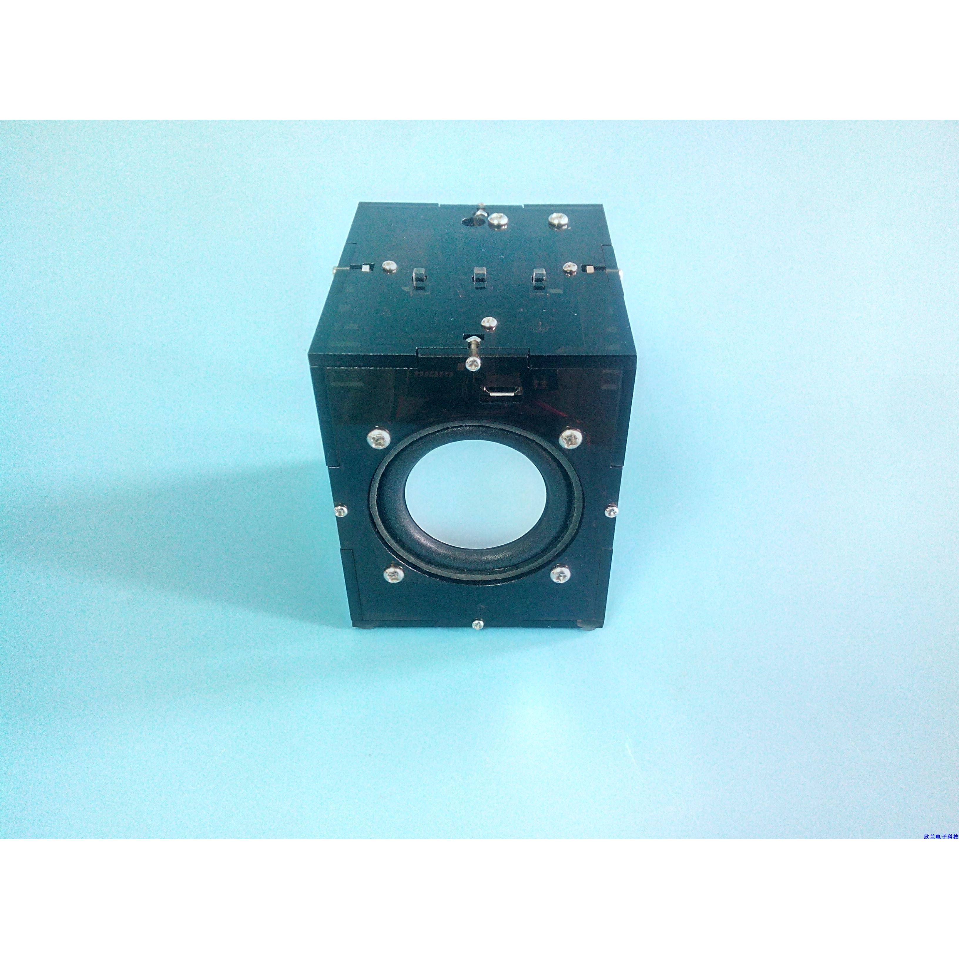 充电蓝牙音箱DIY制作套件 透明小音响散件手工 手机功放组装配件