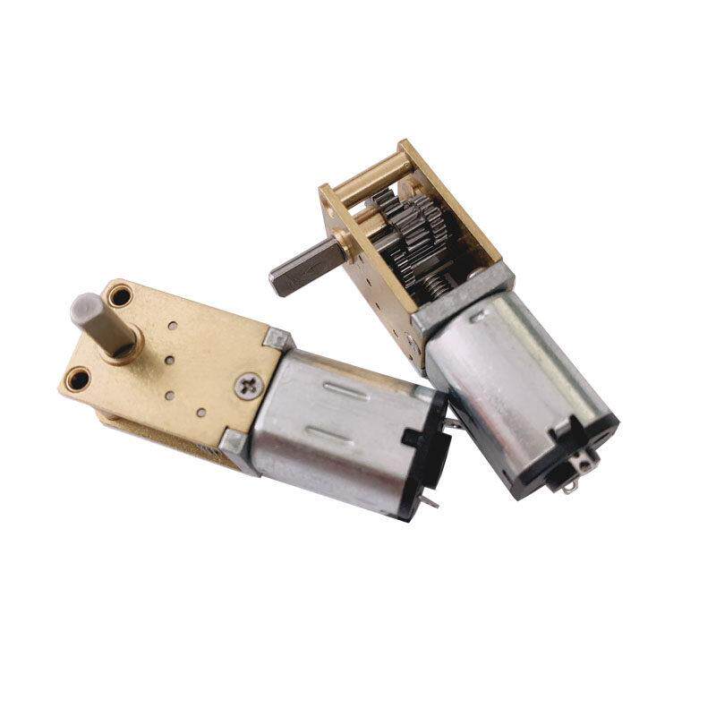 N20减速马达微型卧式直流智能小车3V6V12V齿轮减速电机低速小电机