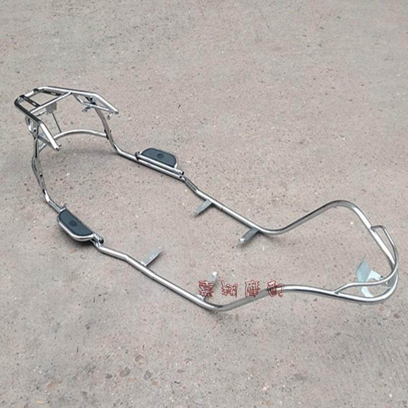 中沙公主护杠摩托助力电动车保险杠老款标准加长踏板全车加粗电镀