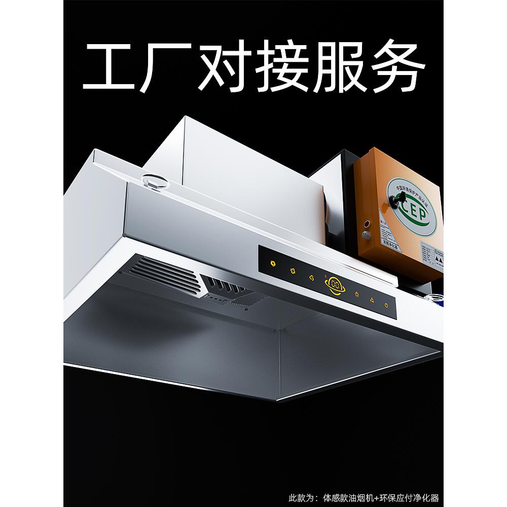 大吸油烟机商用一体机厨房餐厅土灶烧烤排气烟机油烟净化器环保