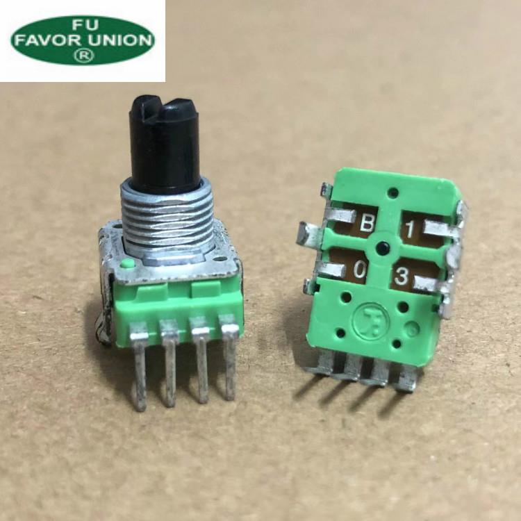 普耀RK11型单联B10K步进式4脚电位器 创新音箱音量调节旋钮103B