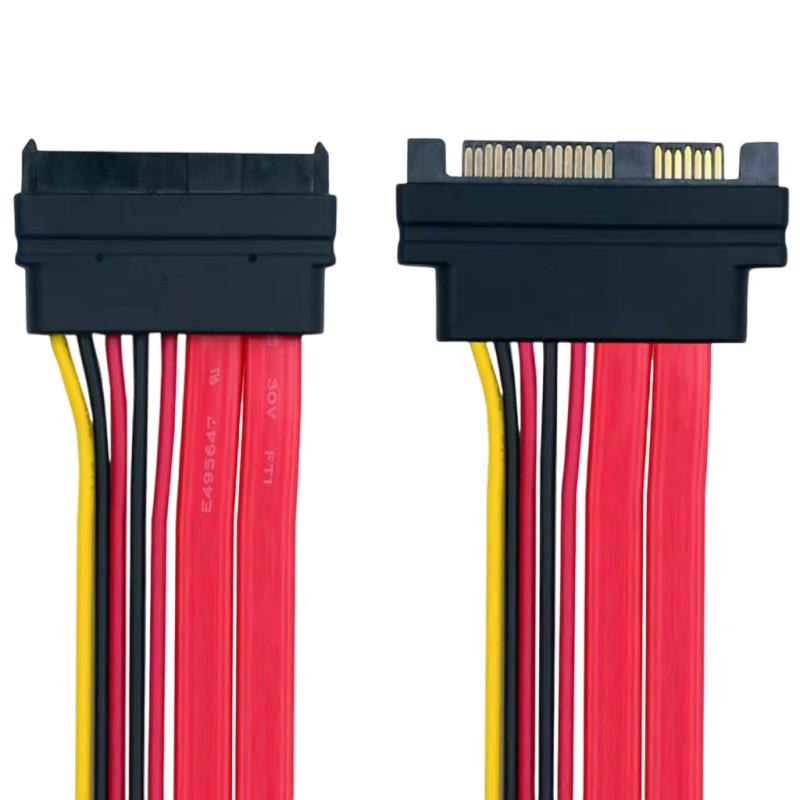 SFF-8482 公对母延长线 SAS 29P服务器硬盘面板背板转接延长线