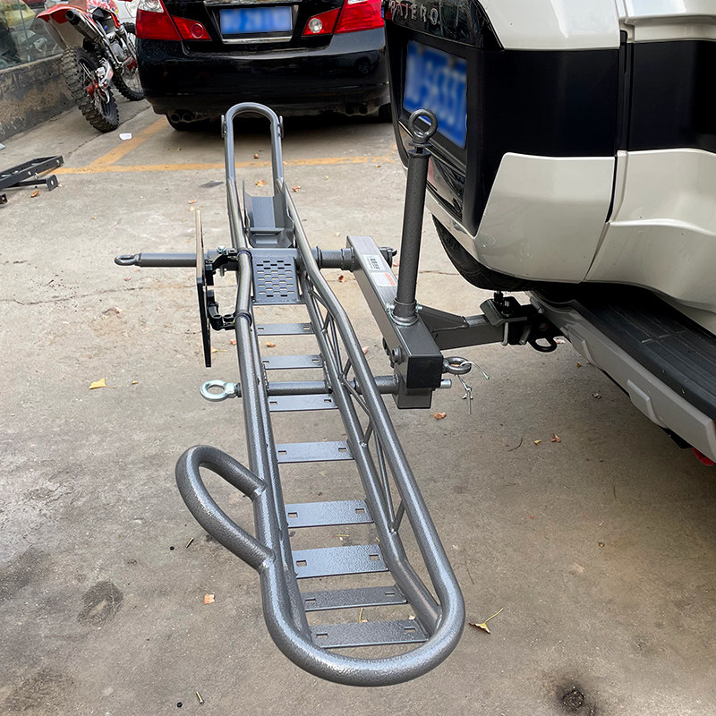 越野摩车车背 拖车架 汽车车尾背架架轻便便V携摩托车背托架