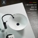 北欧超薄台上盆圆形家用艺术碗盆陶瓷台盆小号阳台洗手盆单盆脸池