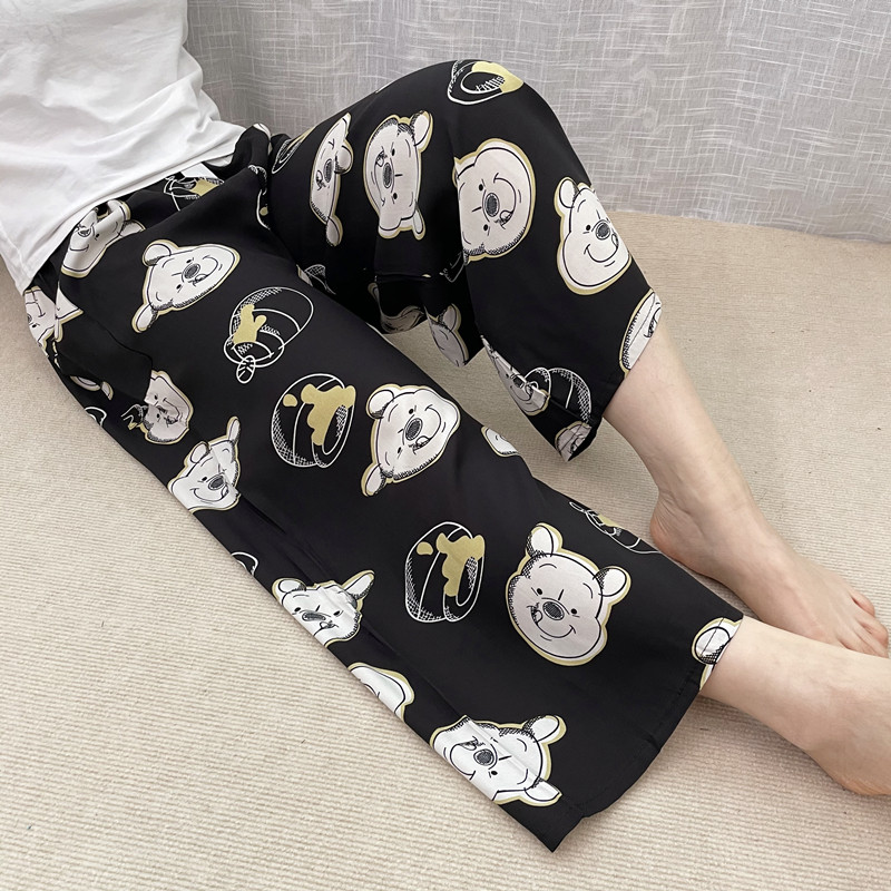 夏春季睡裤女大码棉绸裤绵绸九分裤休闲家居裤人造棉月子裤可外穿,女士内衣/男士内衣/家居服,睡裤/家居裤,淘宝优惠券,粉丝福利购,淘宝优惠卷