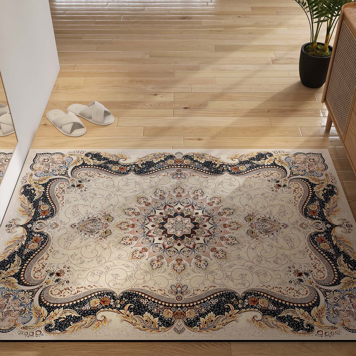 PVC进门地垫入户门垫欧式免洗家用脚垫厨房垫防水防油大门口垫子