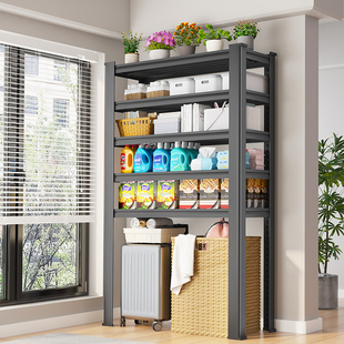 钢制家用阳台多层落地下空式行李A箱收纳置物架储物架储藏间货物