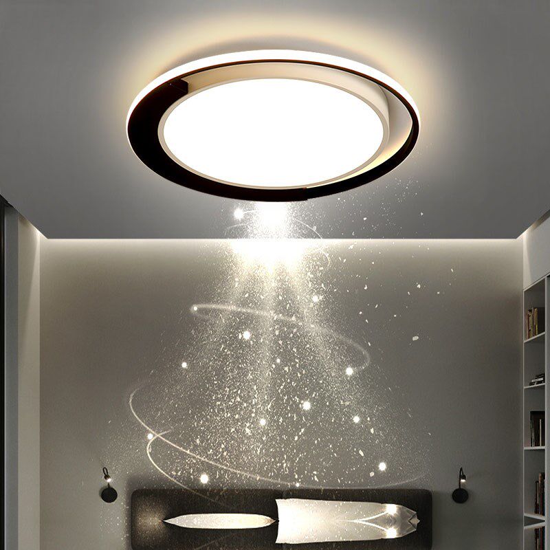 北欧超薄aLED吸顶灯客厅卧室书房简约现代遥控三色无极调光智能灯