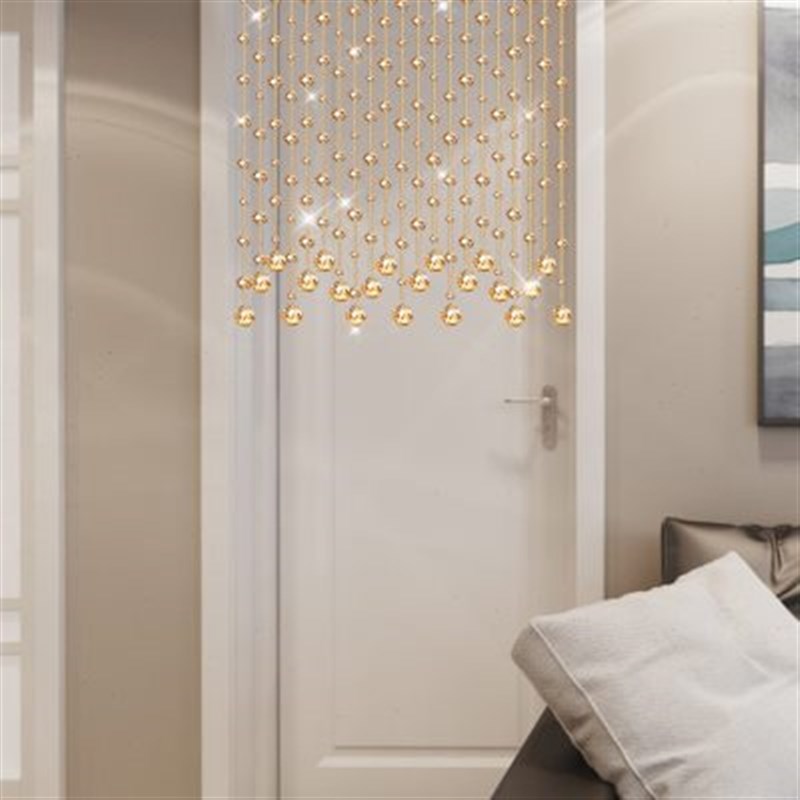 水晶珠帘隔断帘子家用客厅玄关卧室卫生间门帘欧式装饰挂帘珠链