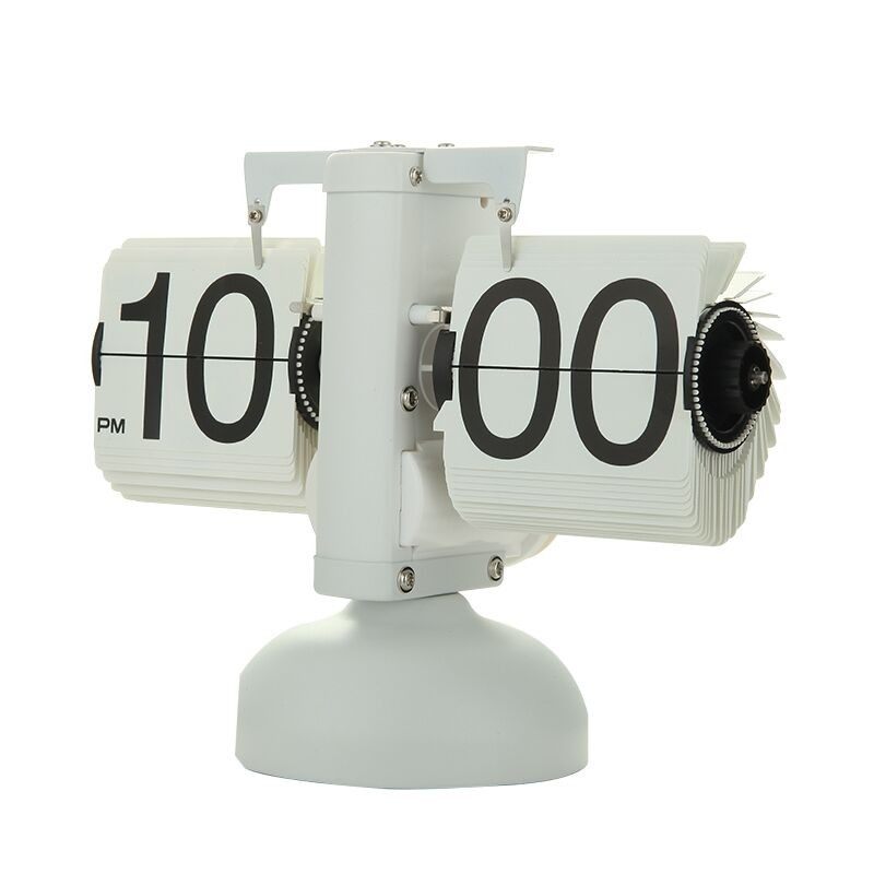 德国奇堡设计升级低噪音机芯复古不锈钢创意简约客厅机械翻页座钟,家居饰品,座钟,淘宝优惠券,粉丝福利购,淘宝优惠卷