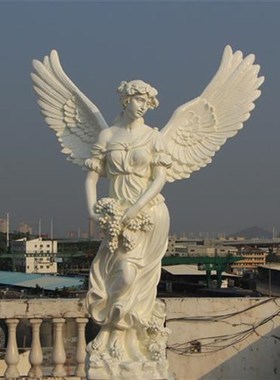 欧式人物石膏像门头摆件四季大型树脂玻璃钢艺术模型落地花园雕塑