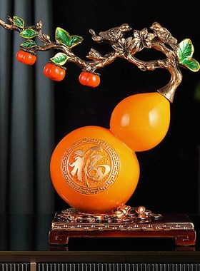 招财葫芦摆件创意工艺品酒柜装饰客厅玄关电视柜中式乔迁新居礼品