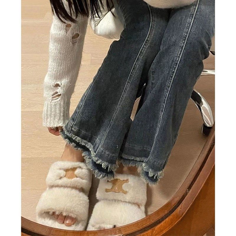 2-300斤胖mm大码女装毛边高腰微喇牛仔裤梨形身材宽松显瘦喇叭裤,女装/女士精品,大码裤装,淘宝优惠券,粉丝福利购,淘宝优惠卷