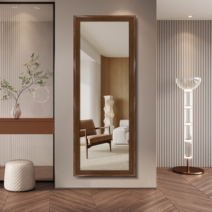 美式 店试衣镜超白镜 穿衣镜贴墙全身镜落地家用挂墙大镜子立体服装