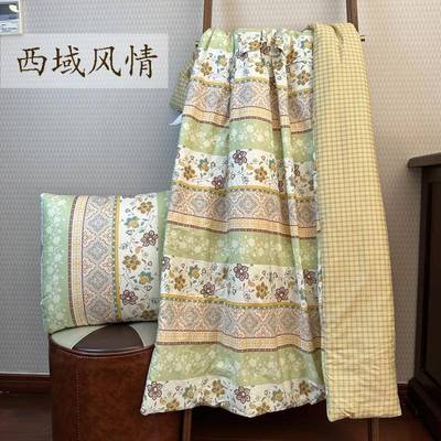 抱枕被两用靠垫被汽车办公午睡家居空调被纯棉小被子全棉折叠被