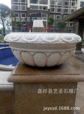 销售各种室外石雕花盆绣石花盆石雕花盆价格来图定做