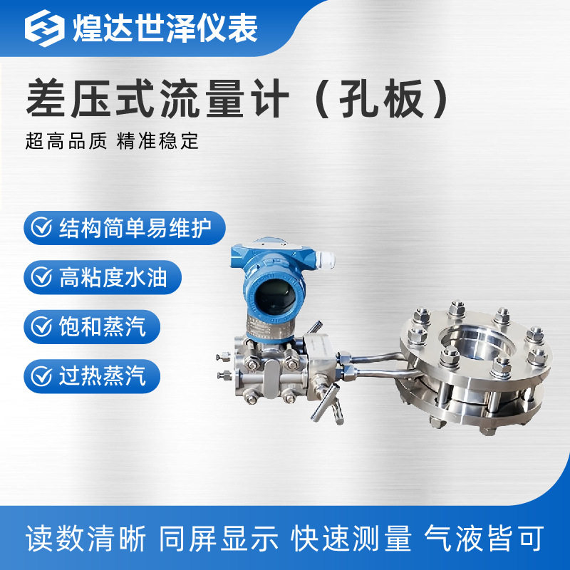 孔板蒸汽流量计煤灰气V锥流量计喷嘴气体流量计粘稠性楔形流量计