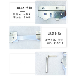 不锈钢304材质狗笼门锁双层碰锁动物锁狗笼门锁铁撞锁狗笼配件