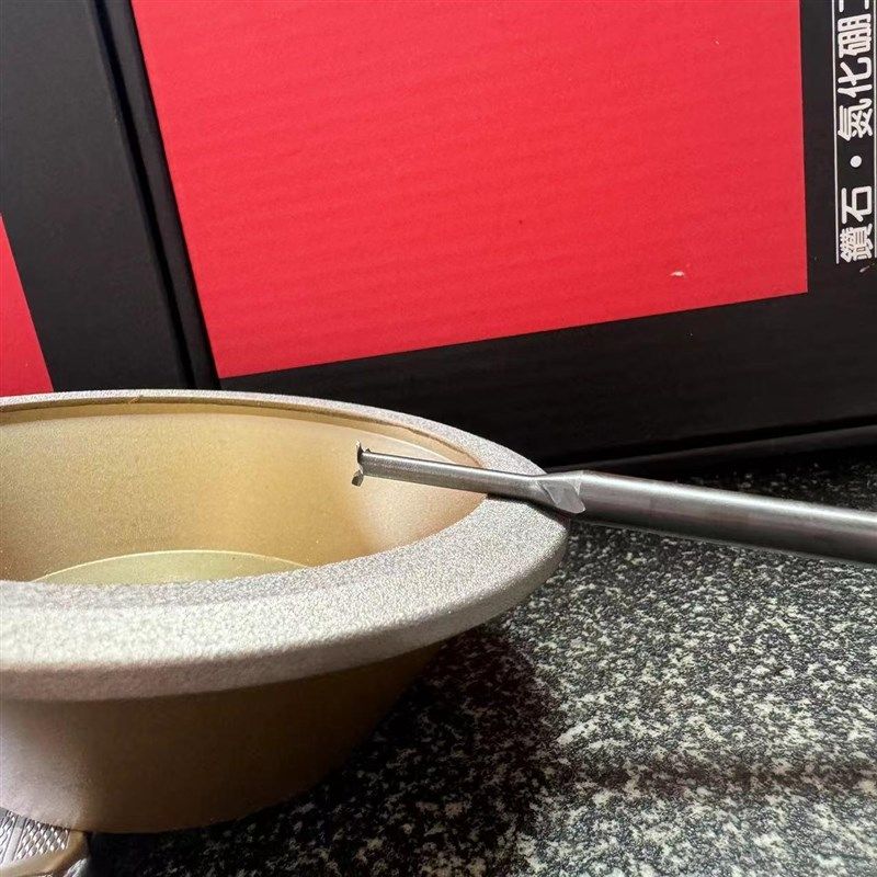 万能磨刀机砂轮 钎焊砂轮 碗型磨避空砂轮钨钢铣刀磨避空加长砂轮