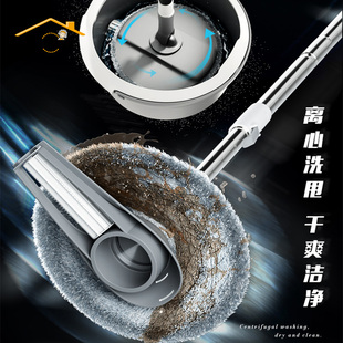 奇丽屋一桶天下拖把旋转通用式免手洗干湿两用家用自动甩水懒人拖