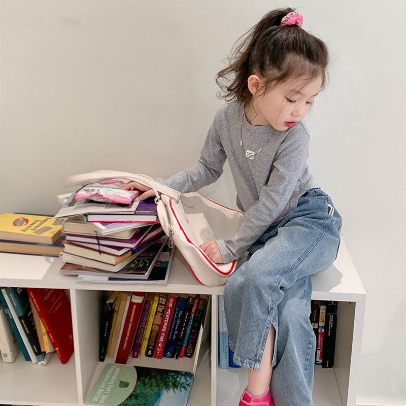 童装女童春装2023新款直筒裤牛仔裤儿童裤子宝宝阔腿牛仔长裤,童装/婴儿装/亲子装,儿童牛仔裤,淘宝优惠券,粉丝福利购,淘宝优惠卷