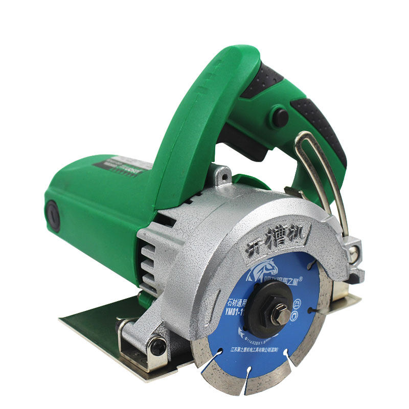 杰盛110CX云石机带斜切切割机手持式石材瓷砖切割机切割锯1680瓦