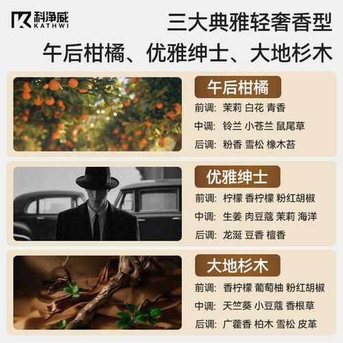 科净威车载香薰汽车空调出风口香氛车内摆件装饰持久留香扩香器