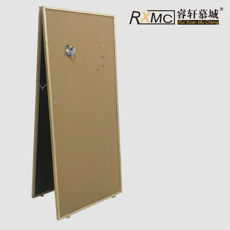 睿轩慕城立式软木板展示通告板图钉照片墙留言