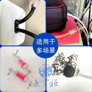 鱼缸氧气泵管卡箍卡扣夹手捏卡箍304不锈钢单钢丝箍防脱落固定