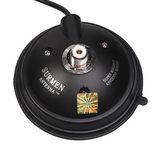 新名K505M车载对讲机吸盘真空加磁铁车台天线底座 3线12CM大底盘