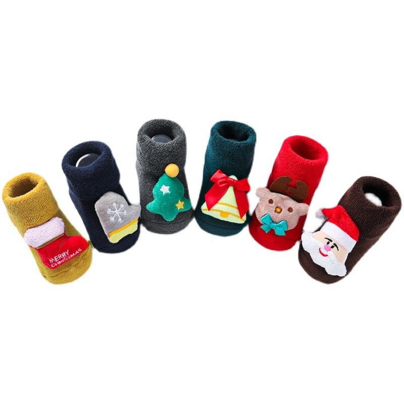 新生儿宝宝圣诞袜子秋冬季纯棉加厚绒款婴儿红色防滑0-3月1礼盒袜,童装/婴儿装/亲子装,儿童袜子(0-16岁),淘宝优惠券,粉丝福利购,淘宝优惠卷
