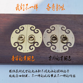 中式 仿古纯铜柜门拉手衣柜橱柜柜门抽屉镂空花边门牌把手
