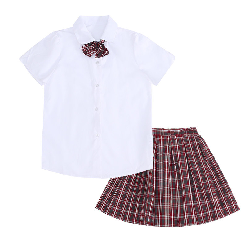 向阳鹿深圳校服礼服小学生专卖店夏季短袖短裤男女生衬衫制服制裤