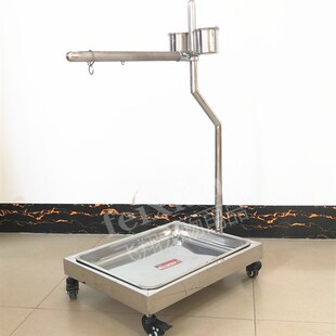 不锈钢鹦鹉中大型鸟笼鸟架金刚折中灰鹦鹉站架 脚链脚环架子 包邮